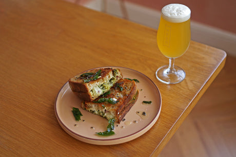 The Beer Lover's Table: Indian-Spiced Grilled Cheese Toasties and Baron Brewing Betty & Bean Pale Ale