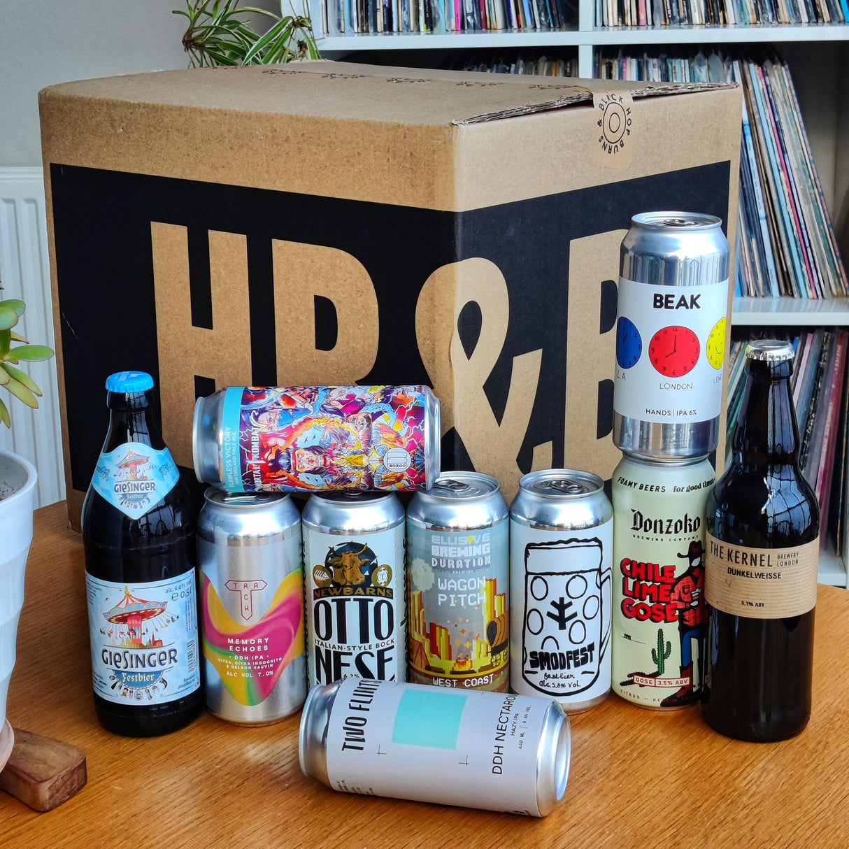 12 month pre-paid - HB&B Sub Club All Killer No Filler Box beer subscription box-Hop Burns & Black