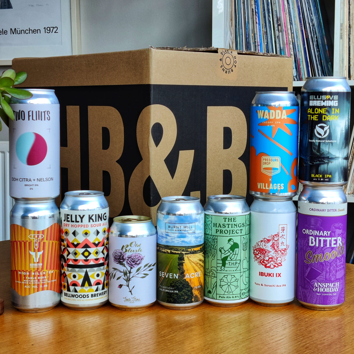 6 month pre-paid - HB&B Sub Club All Killer No Filler beer subscription box-Hop Burns & Black