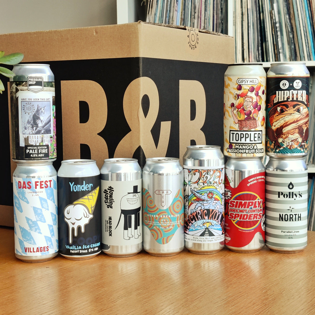 6 month pre-paid - HB&B Sub Club All Killer No Filler beer subscription box-Hop Burns & Black