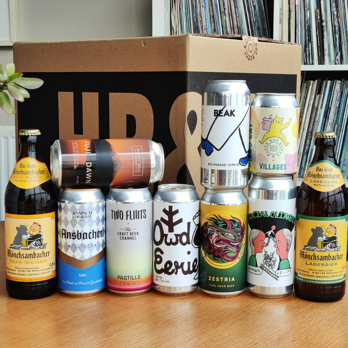 6 month pre-paid - HB&B Sub Club All Killer No Filler beer subscription box-Hop Burns & Black