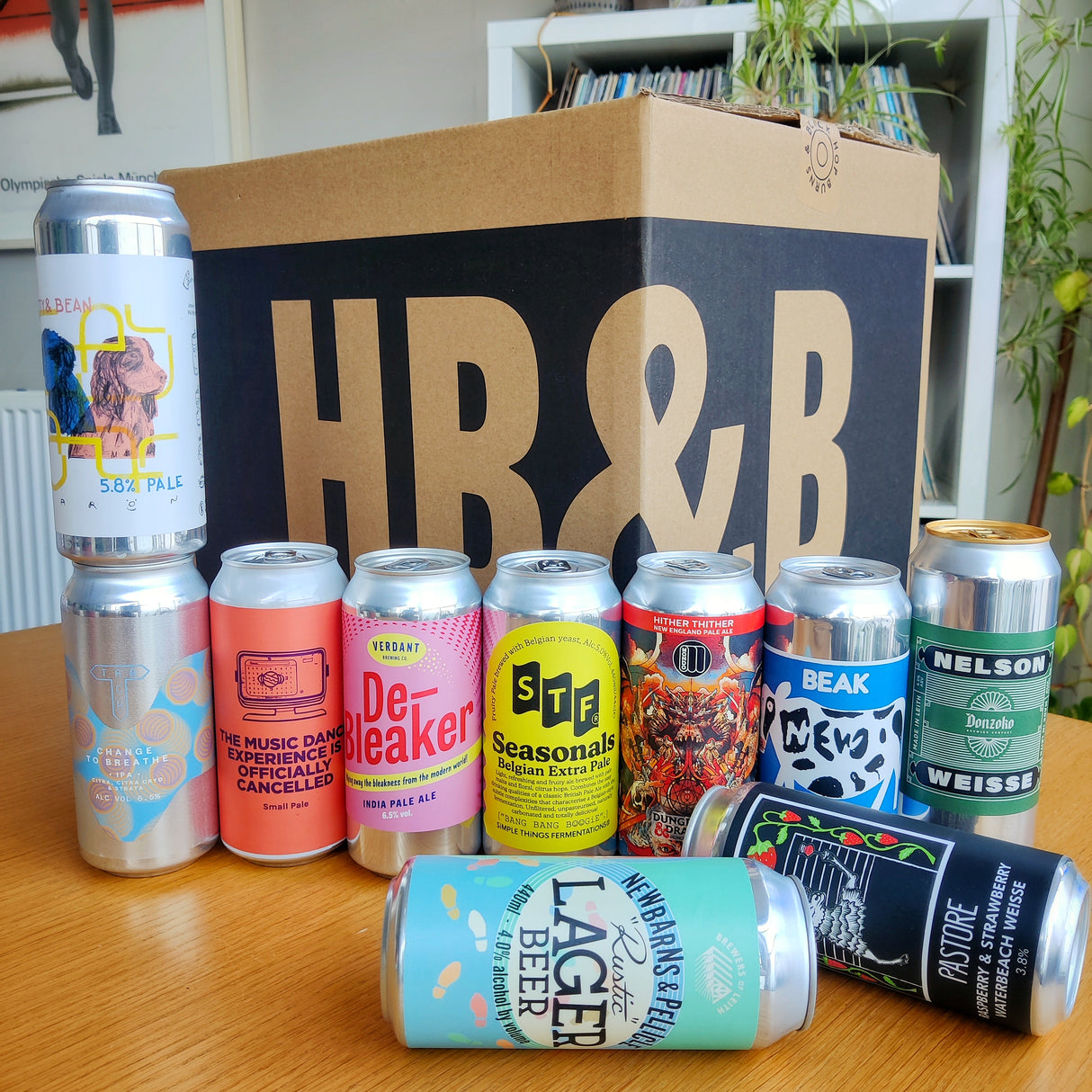 One-off HB&B All Killer No Filler Beer Box-Hop Burns & Black