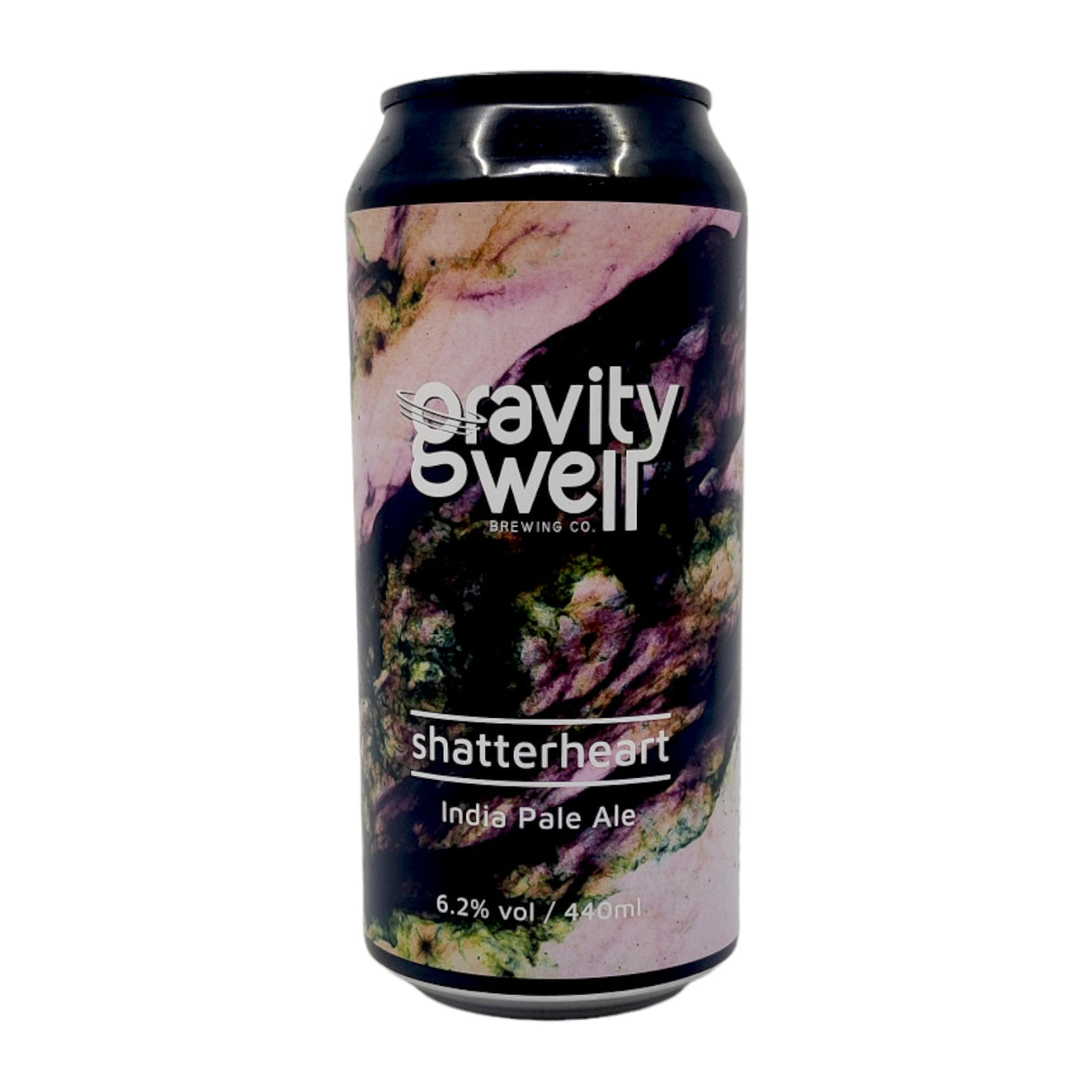 Gravity Well Shatterheart IPA 6.2% (440ml can)-Hop Burns & Black