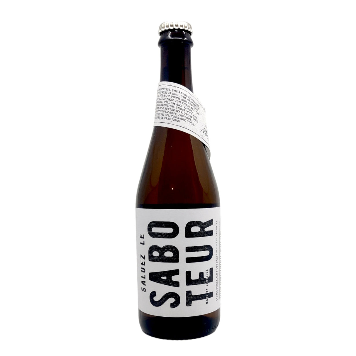 Luddite Saboteur White 2020 12.5% (750ml)-Hop Burns & Black