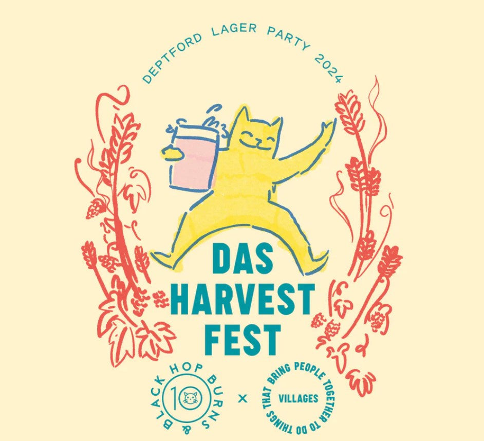 Hop Burns & Black x Villages Cosmic Disco Cat Dry Hopped Kolsch 4.8% (330ml can)-Hop Burns & Black