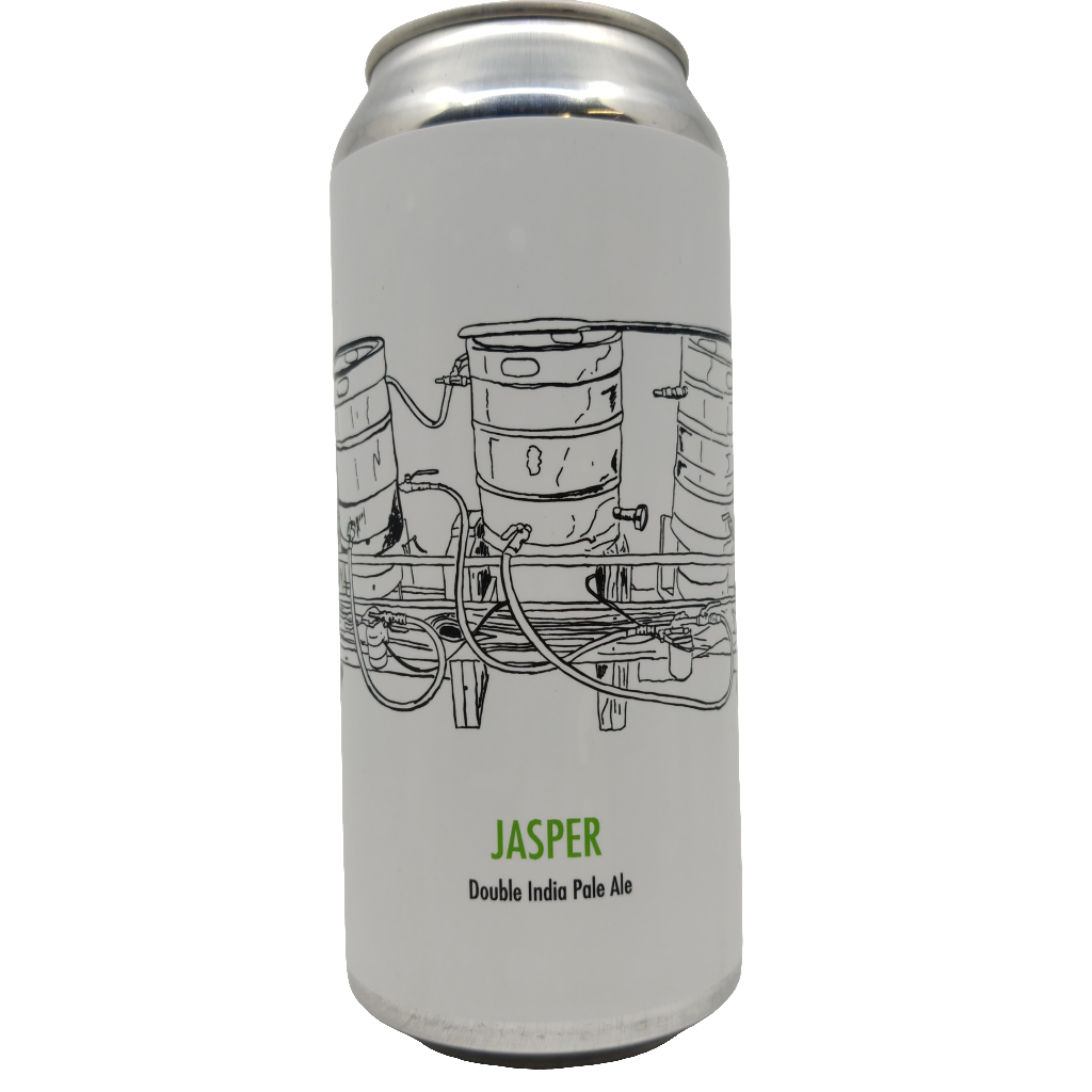 Fidens Jasper Double IPA 8% (472ml can)-Hop Burns & Black