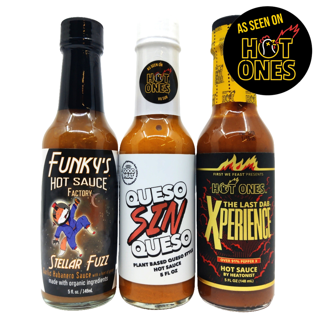Hot Ones Hot Sauce Season 23 Last Dab Xperience pack (3 sauces)-Hop Burns & Black