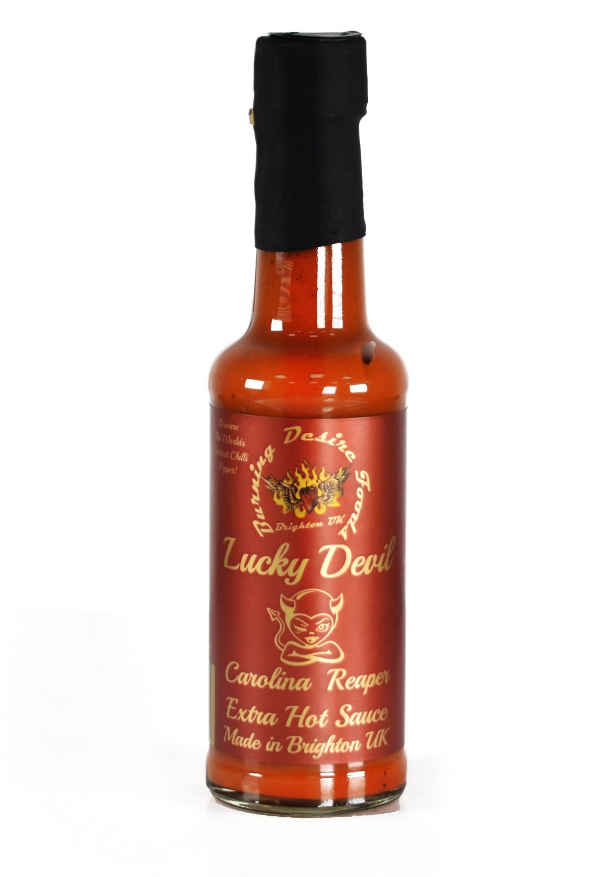 Burning Desire Lucky Devil Carolina Reaper Extra Hot Sauce (148ml)