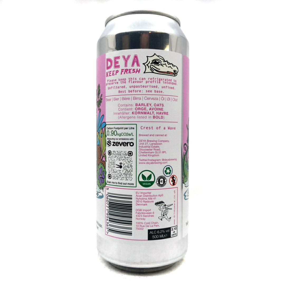 DEYA x Garage Project Crest of A Wave IPA 6.2% (500ml can)-Hop Burns & Black