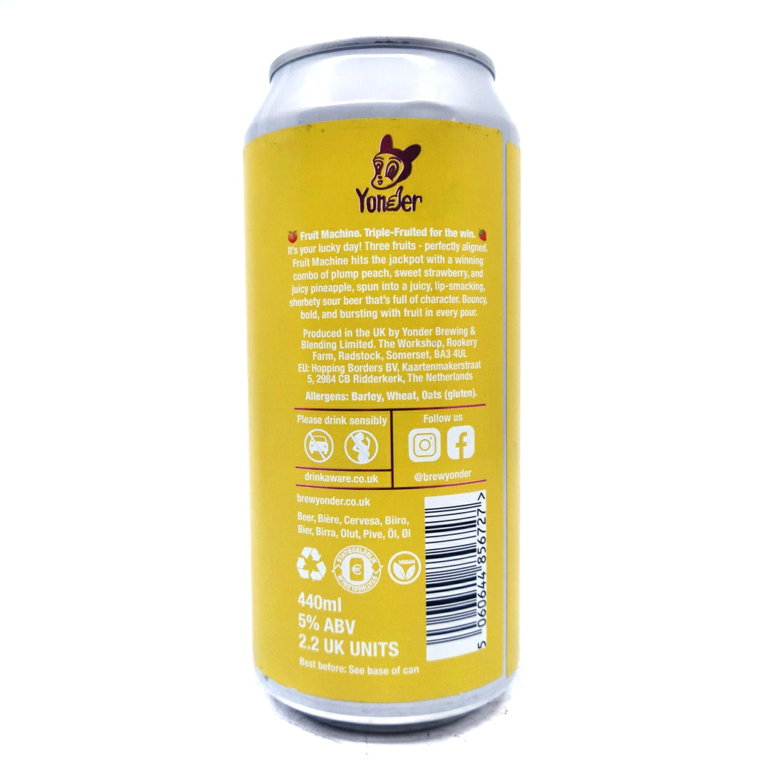 Yonder Fruit Machine Sour 5% (440ml can)-Hop Burns & Black