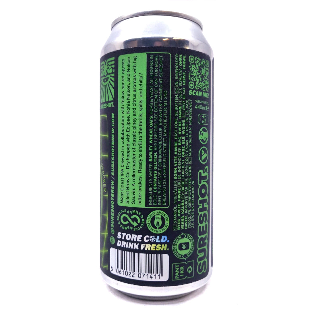 Sureshot Somebody Ring The Dinkster West Coast IPA 5.5% (440ml can)-Hop Burns & Black