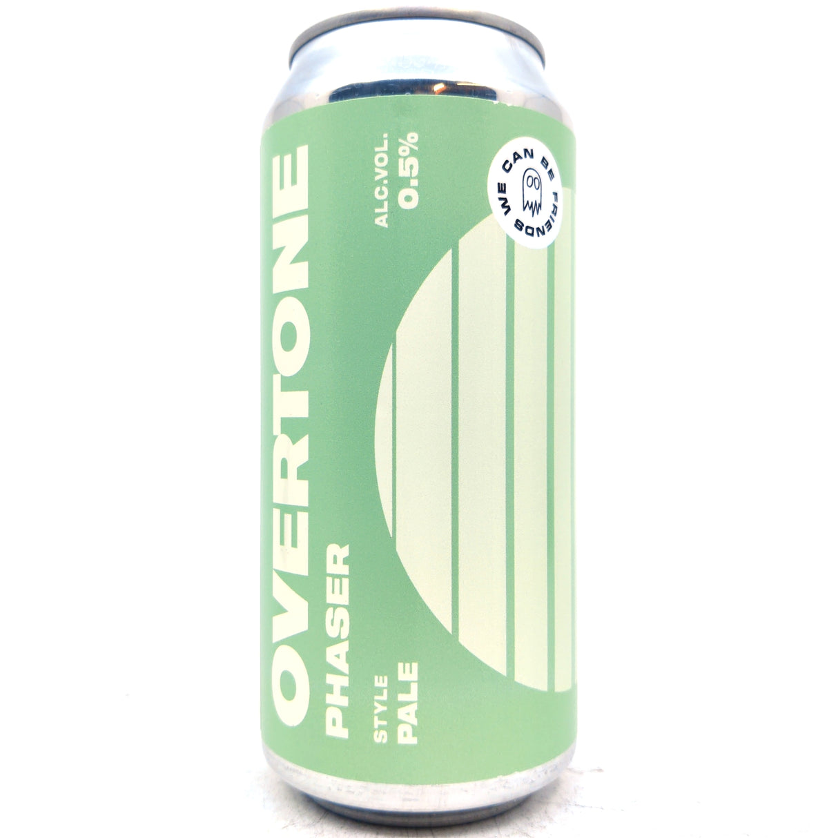 Overtone x We Can Be Friends Phaser Alcohol Free Pale Ale 0.5% (440ml can)-Hop Burns & Black