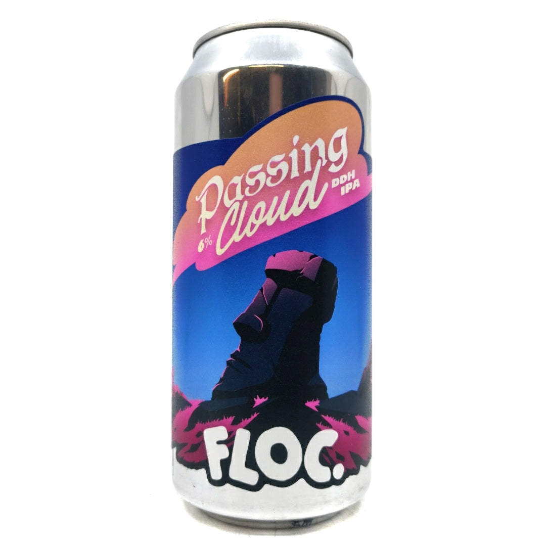 Floc Brewing Passing Cloud DDH IPA 6% (440ml can)-Hop Burns & Black