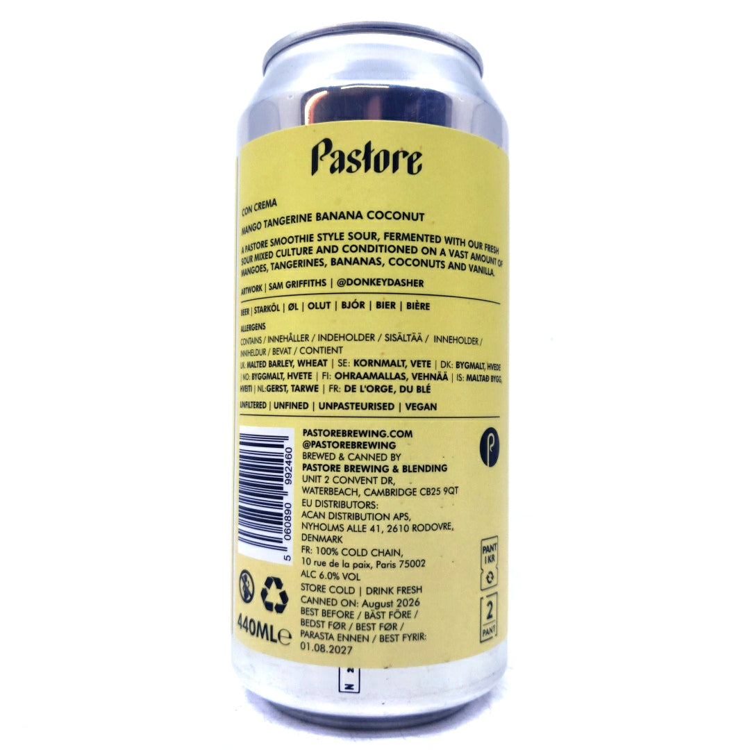 Pastore Con Crema Mango, Tangerine, Coconut & Banana Sour 6% (440ml can)