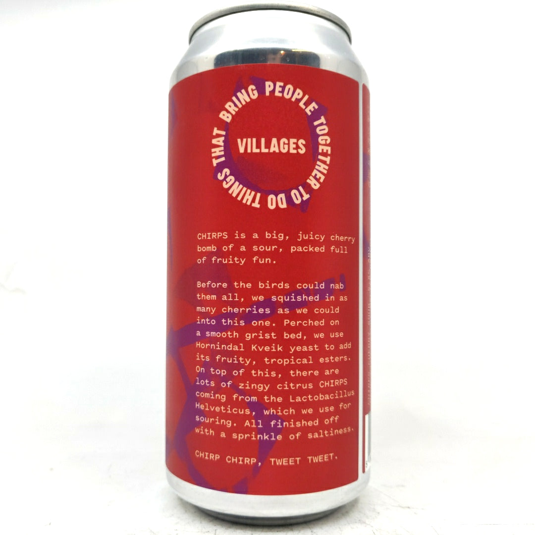 Villages Chirps Cherry Sour 5.6% (440ml can)-Hop Burns & Black