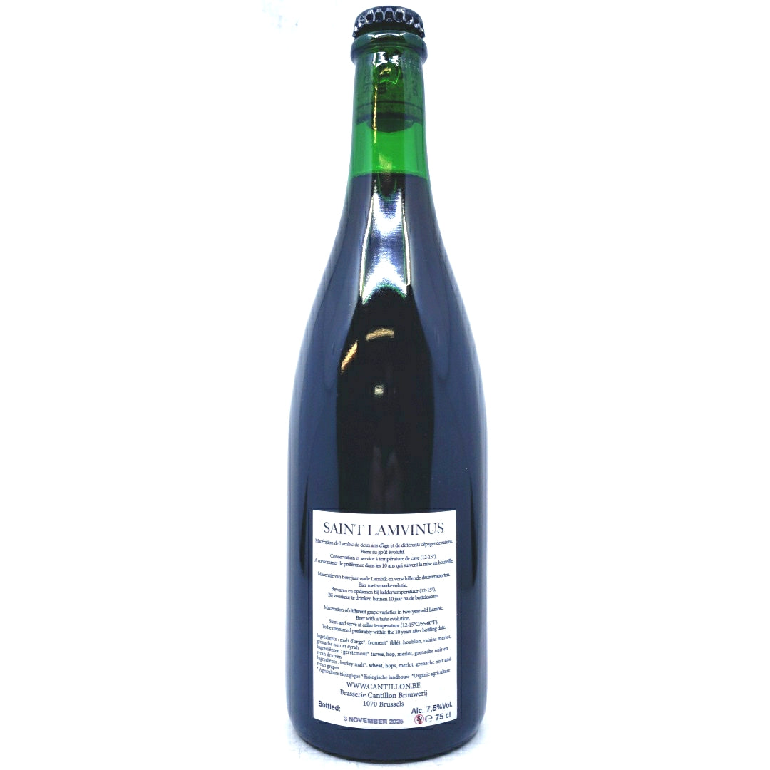 Cantillon St Lamvinus 7% (750ml)-Hop Burns & Black