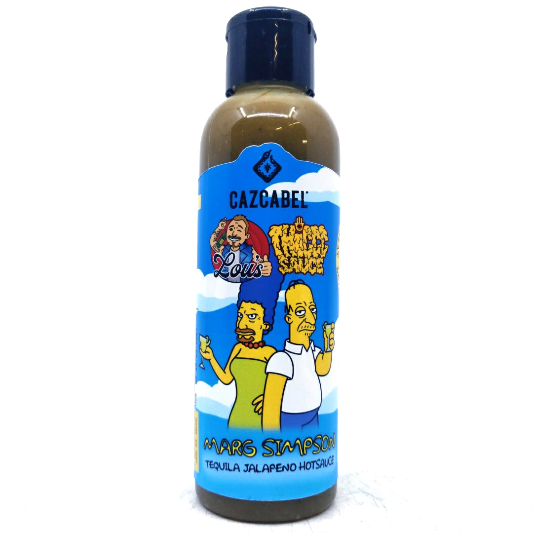 Lou's Brews x Thiccc Sauce Marg Simpson Tequila Jalapeno Hot Sauce (150ml)-Hop Burns & Black