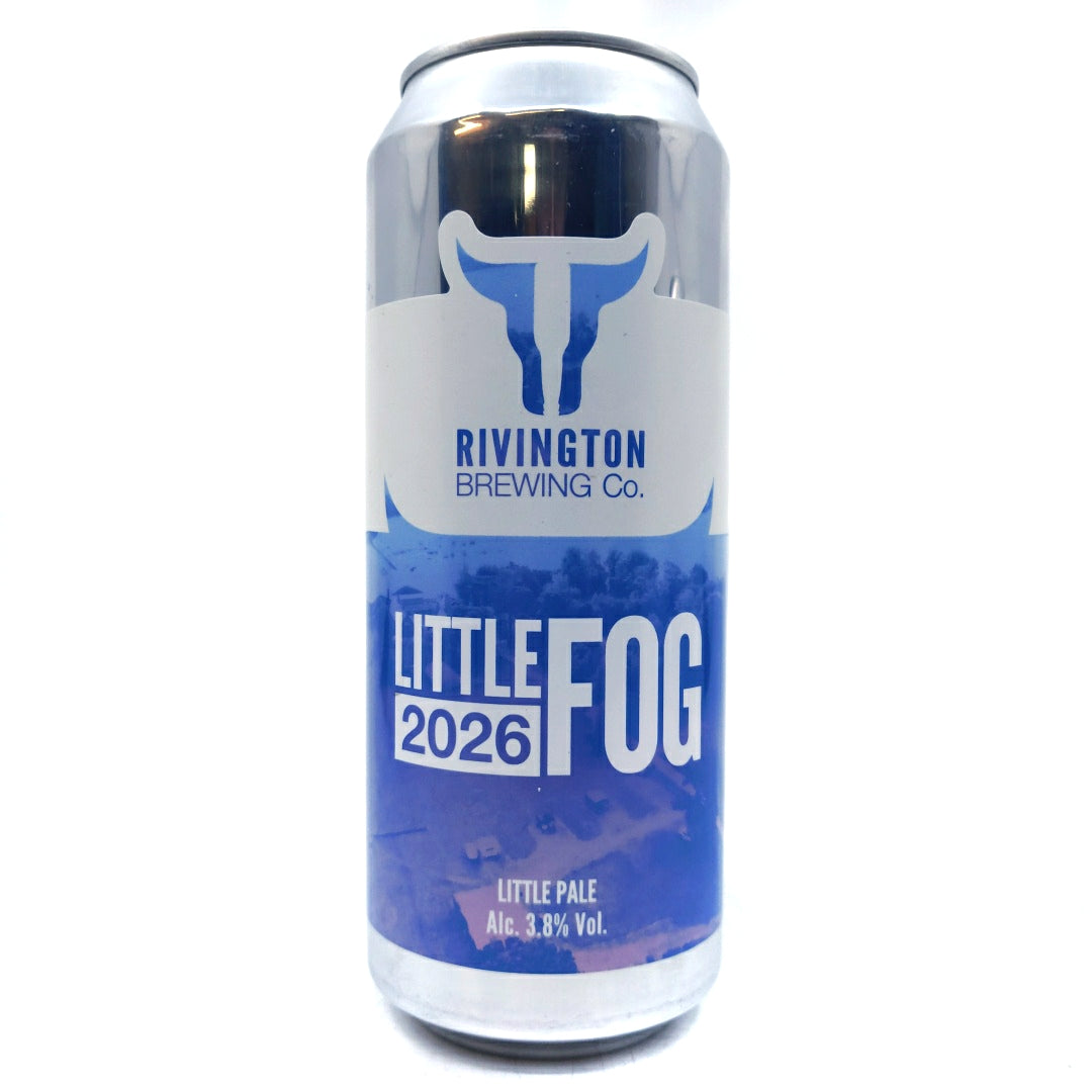 Rivington Little Fog 2026 Pale Ale 3.8% (500ml can)-Hop Burns & Black