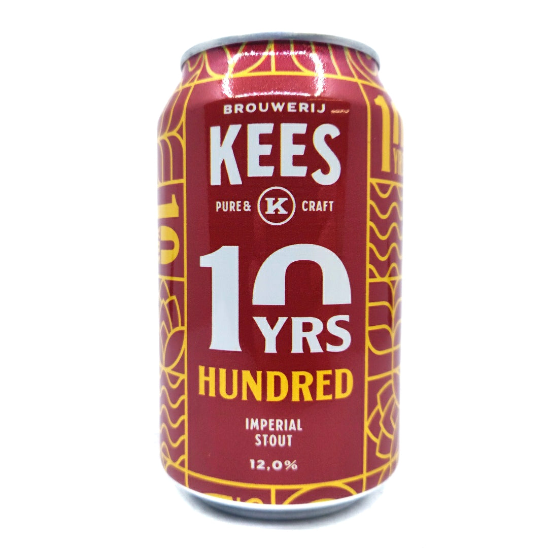 Kees Hundred (10 Years Edition) Imperial Stout 12% (440ml can)-Hop Burns & Black