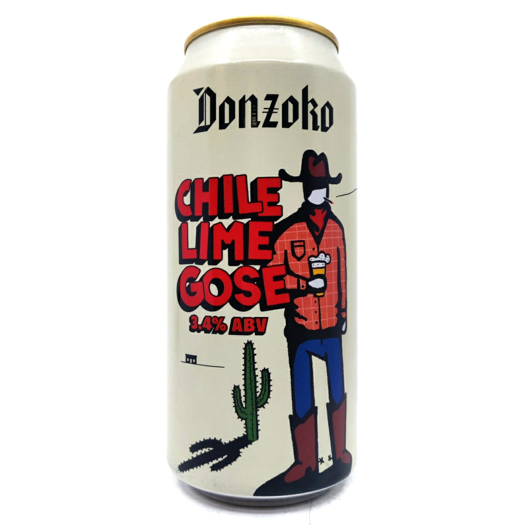 Donzoko Chile Lime Gose 3.5% (440ml can)-Hop Burns & Black