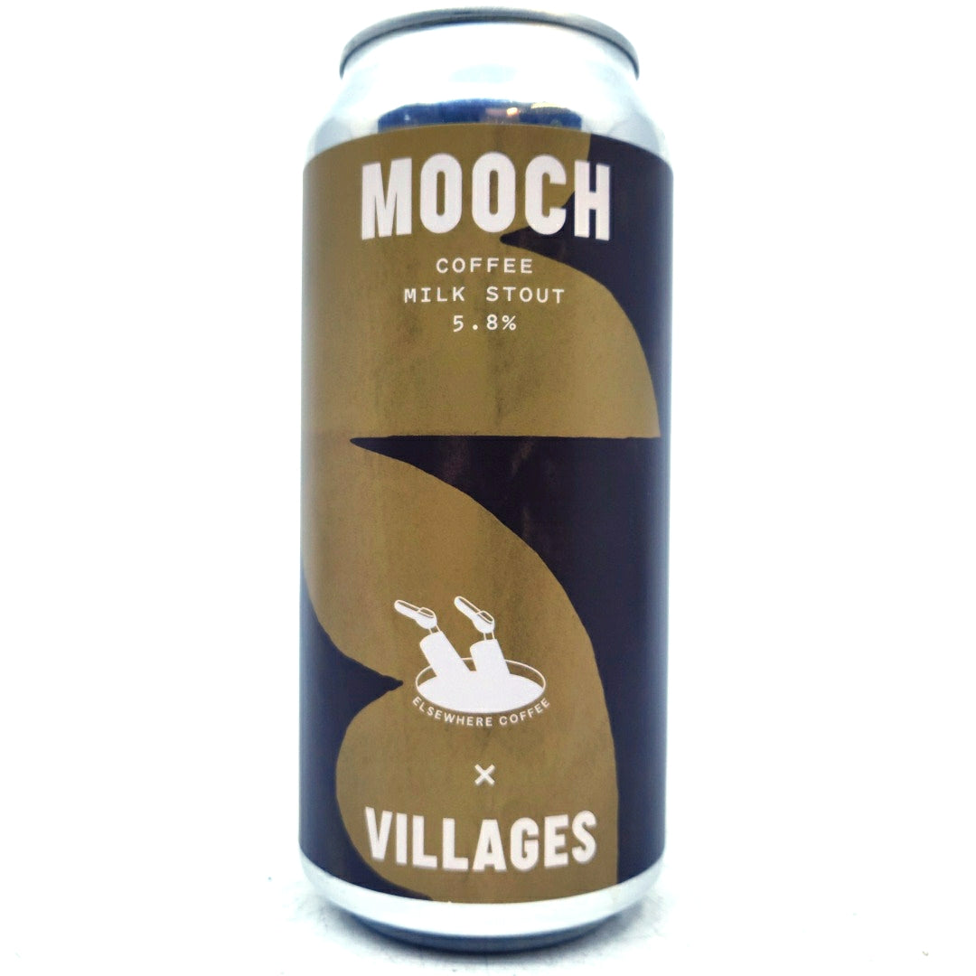 Villages x Elsewhere Coffee Mooch Coffee Milk Stout 5.8% (440ml can)-Hop Burns & Black