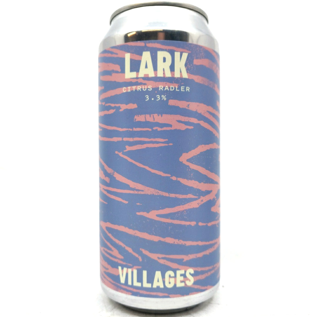 Villages Lark Citrus Radler 3.3% (440ml can)-Hop Burns & Black