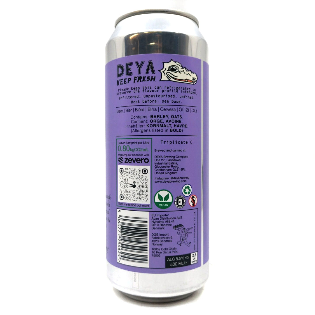 DEYA Triplicate C Pale Ale 5.5% (500ml can)-Hop Burns & Black