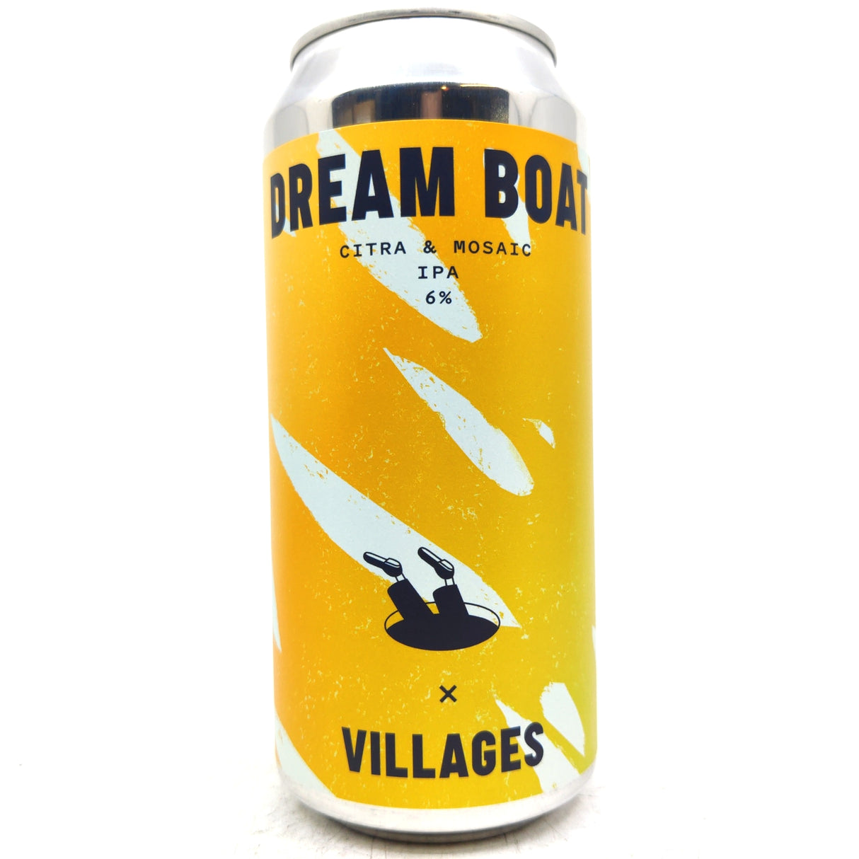 Villages x Elsewhere Coffee Dream Boat Citra & Mosaic IPA 6% (440ml can)-Hop Burns & Black