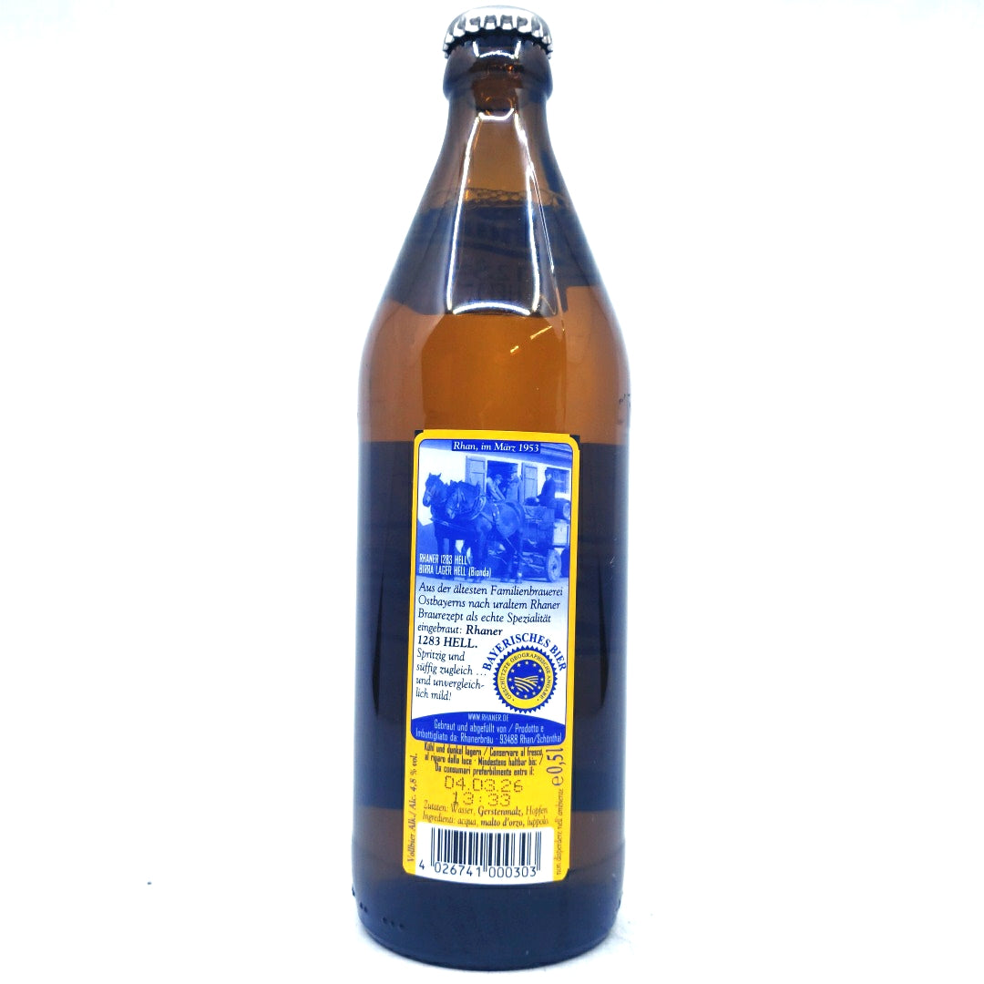 Rhaner 1283 Hell 4.8% (500ml)-Hop Burns & Black
