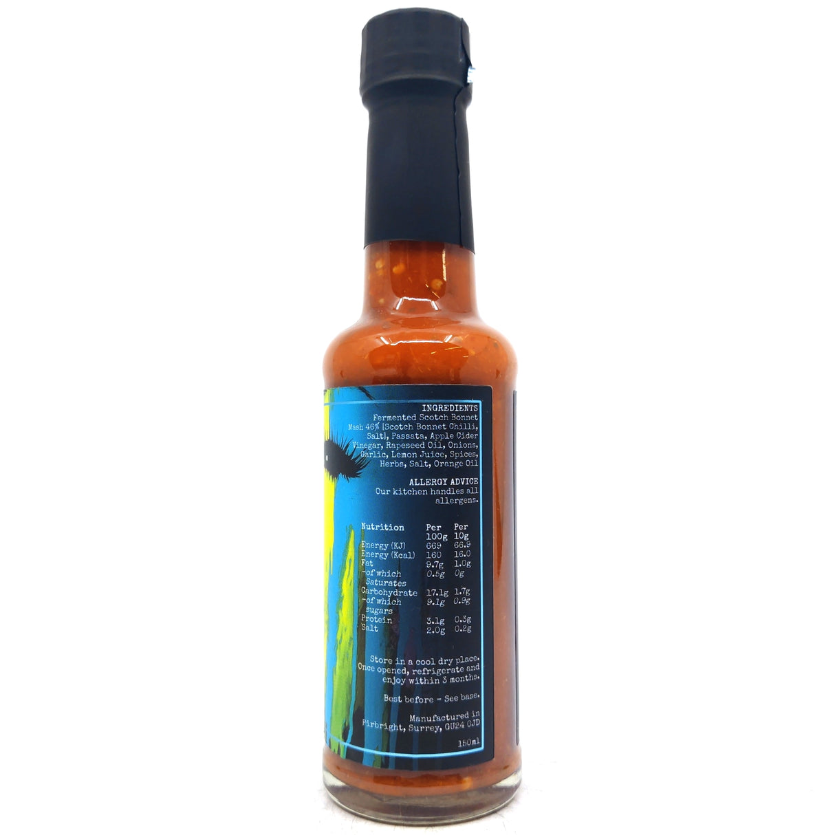 Big Ginger Siren Hot Sauce (150ml)-Hop Burns & Black