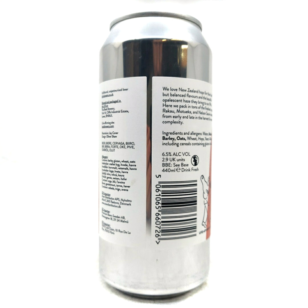 Beak Brewery Fluff IPA 6.5% (440ml can)-Hop Burns & Black