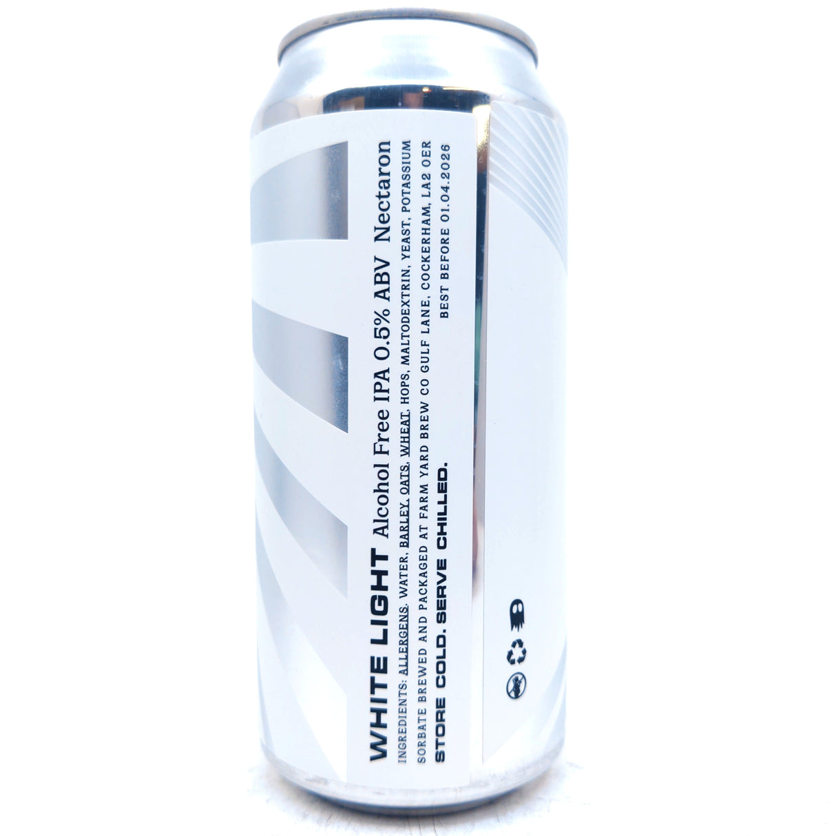 We Can Be Friends White Light IPA 0.5% (440ml can)-Hop Burns & Black