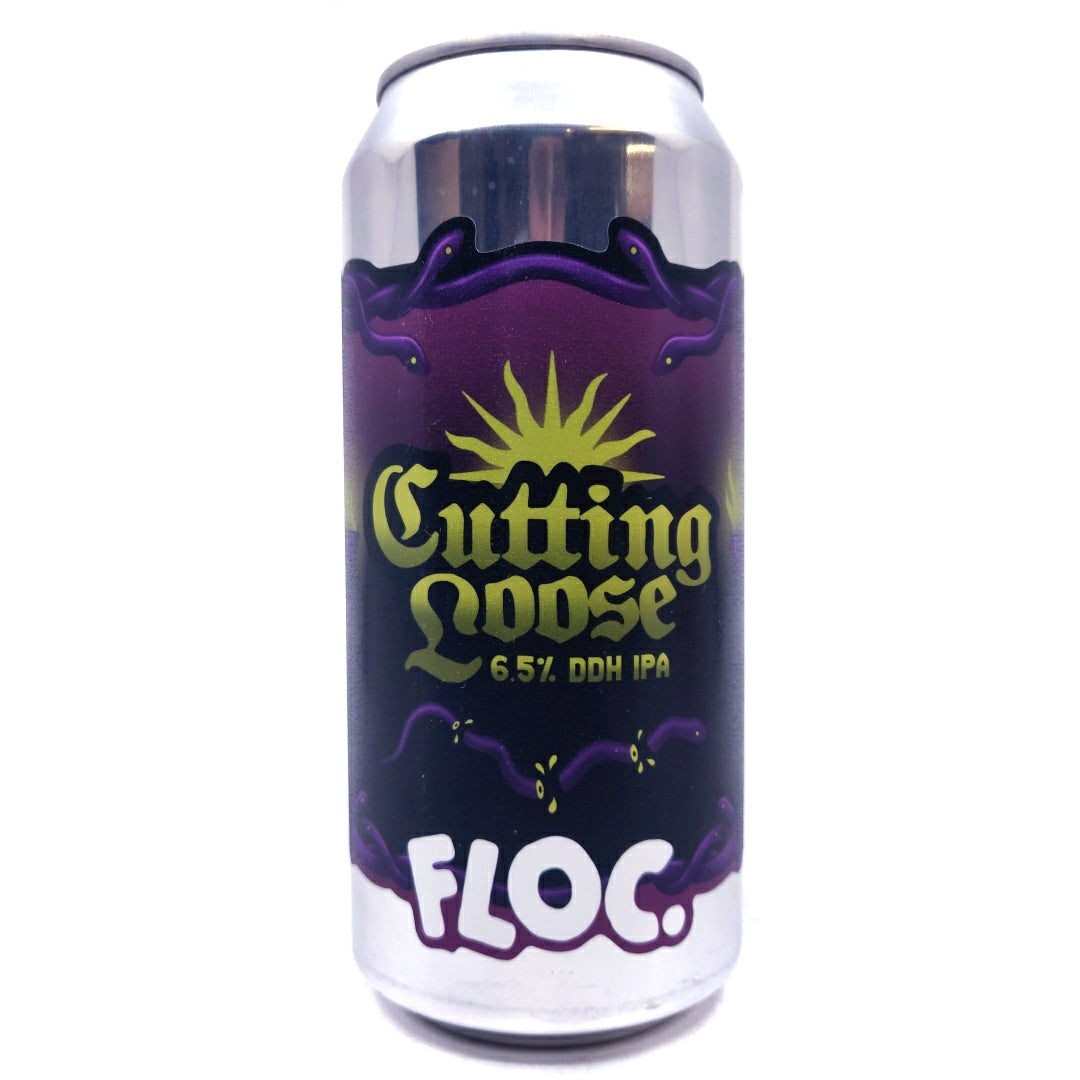 Floc Brewing Cutting Loose DDH IPA 6.5% (440ml can)-Hop Burns & Black