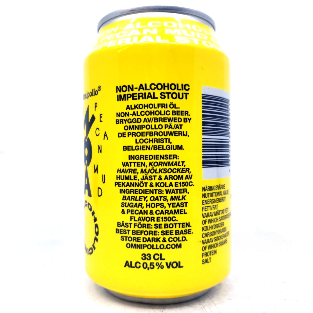 Omnipollo Noa Pecan Mud Cake Alcohol free Stout 0.3% (330ml can)-Hop Burns & Black