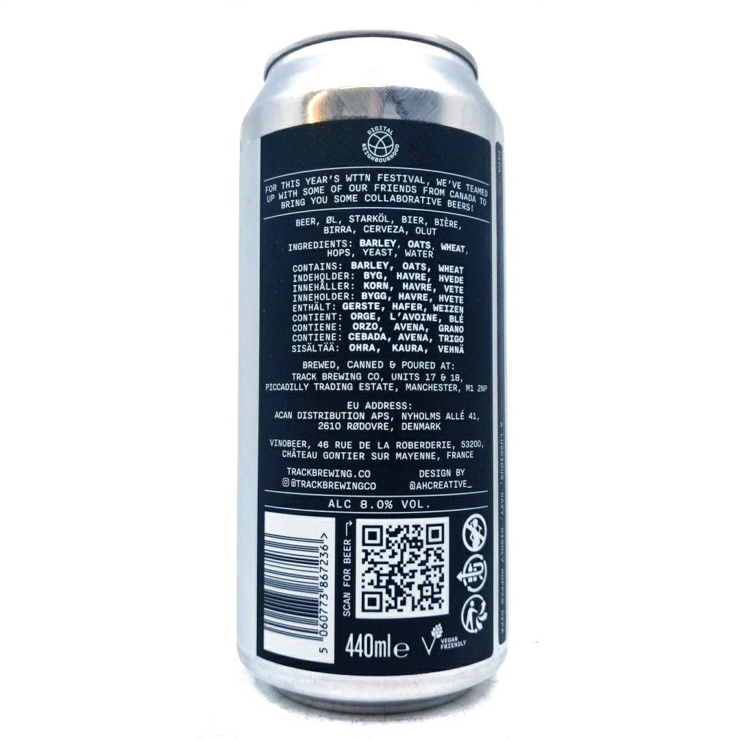 Track x Superflux Capacitor Double IPA 8% (440ml can)-Hop Burns & Black