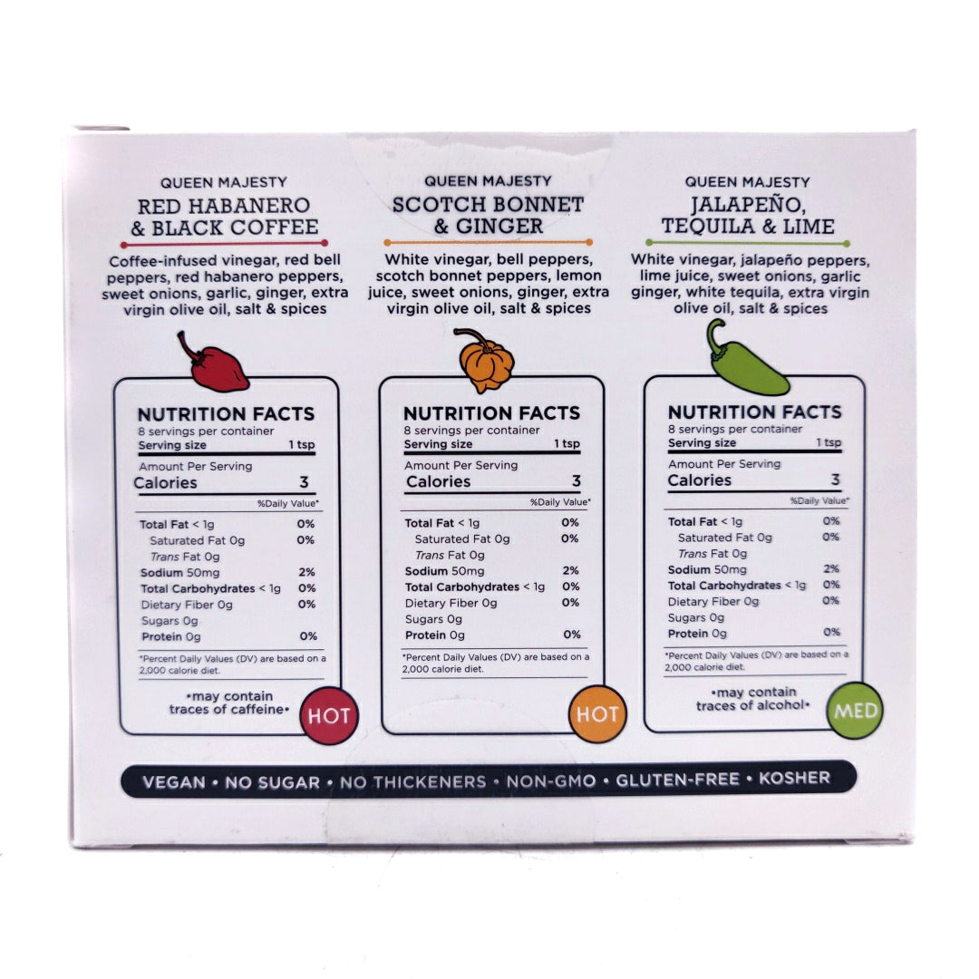 Queen Majesty Hot Sauce Trinity (3 x 59ml)