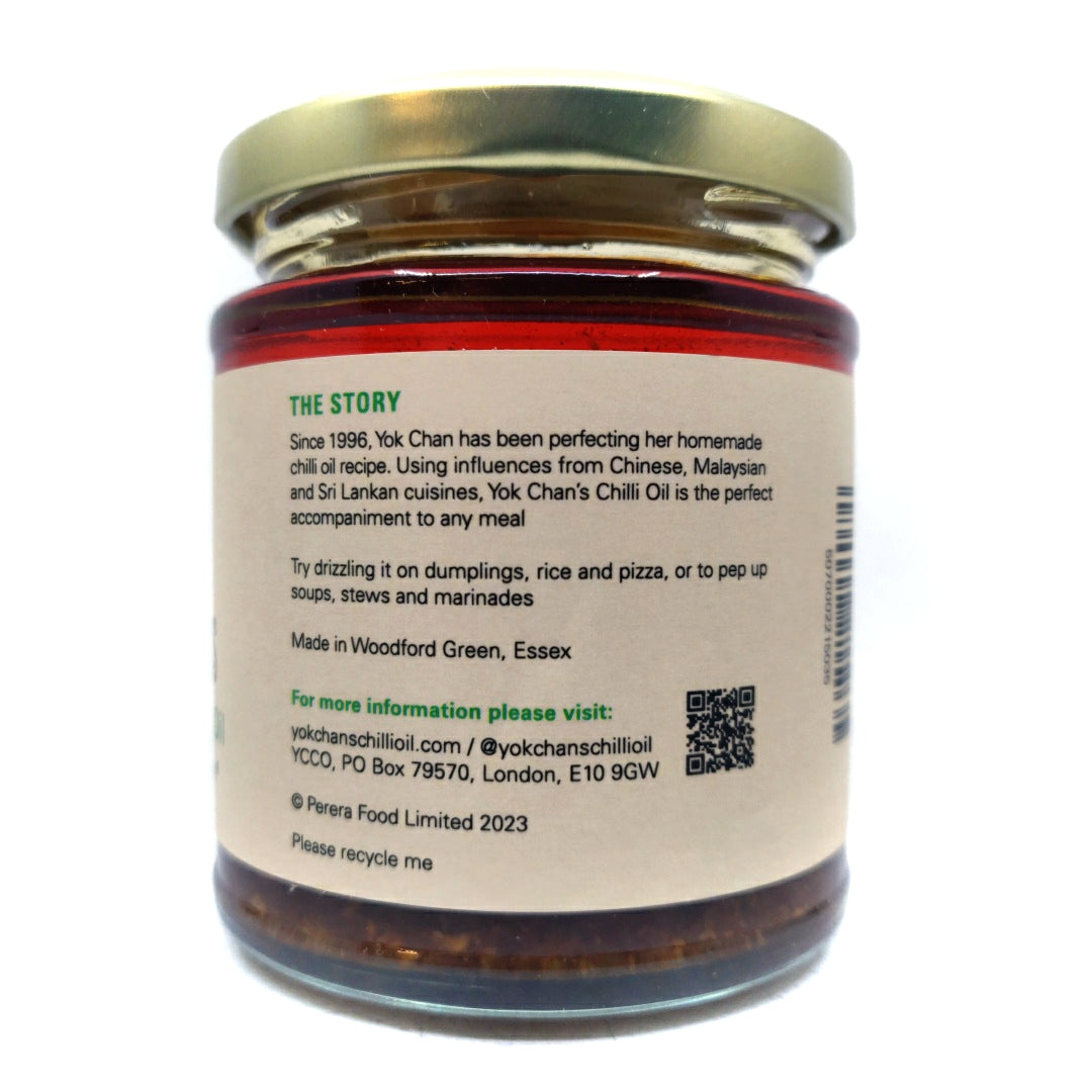 Yok Chan's Extra Garlic Chilli Oil (190ml)-Hop Burns & Black