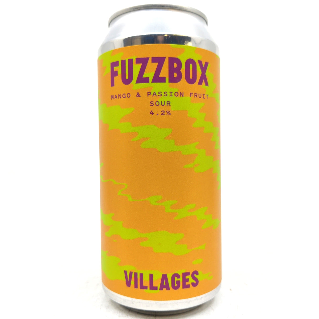 Villages Fuzzbox Mango & Passion Fruit Sour 4.2% (440ml can)-Hop Burns & Black