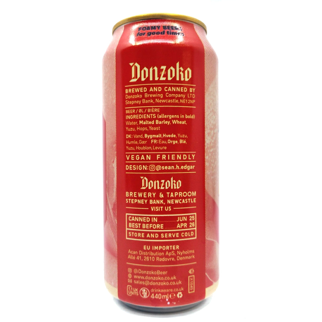 Donzoko Radler Yuzu 2.5% (440ml can)-Hop Burns & Black
