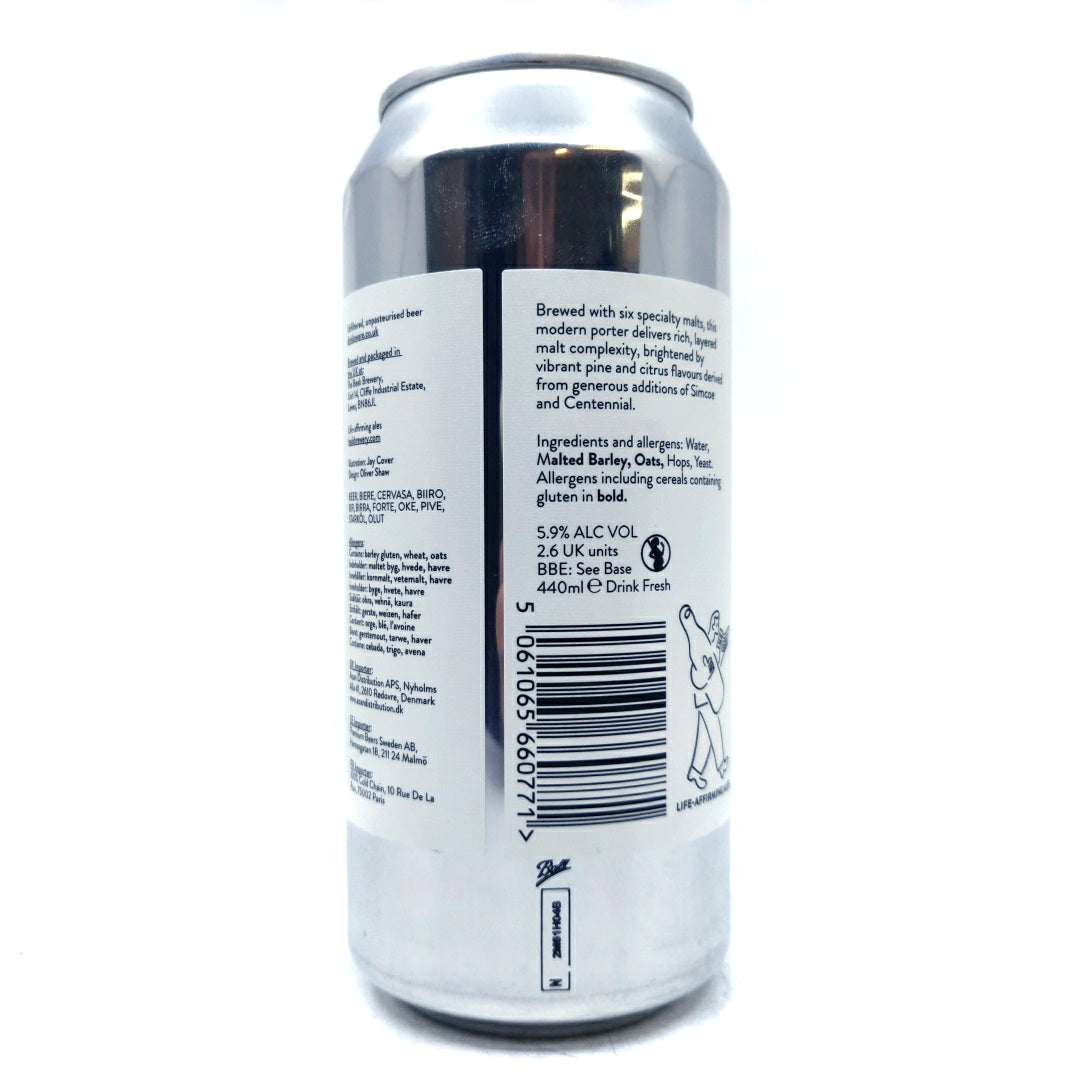 Beak Brewery Shades Porter 5.9% (440ml can)-Hop Burns & Black