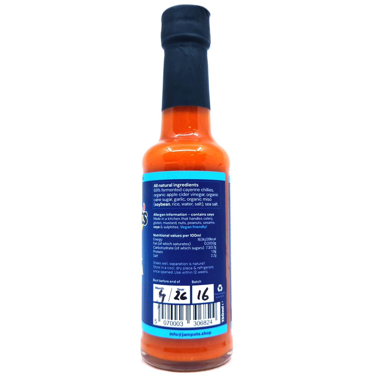 Jampot's Sriracha Thai-style Hot Sauce (150ml)-Hop Burns & Black