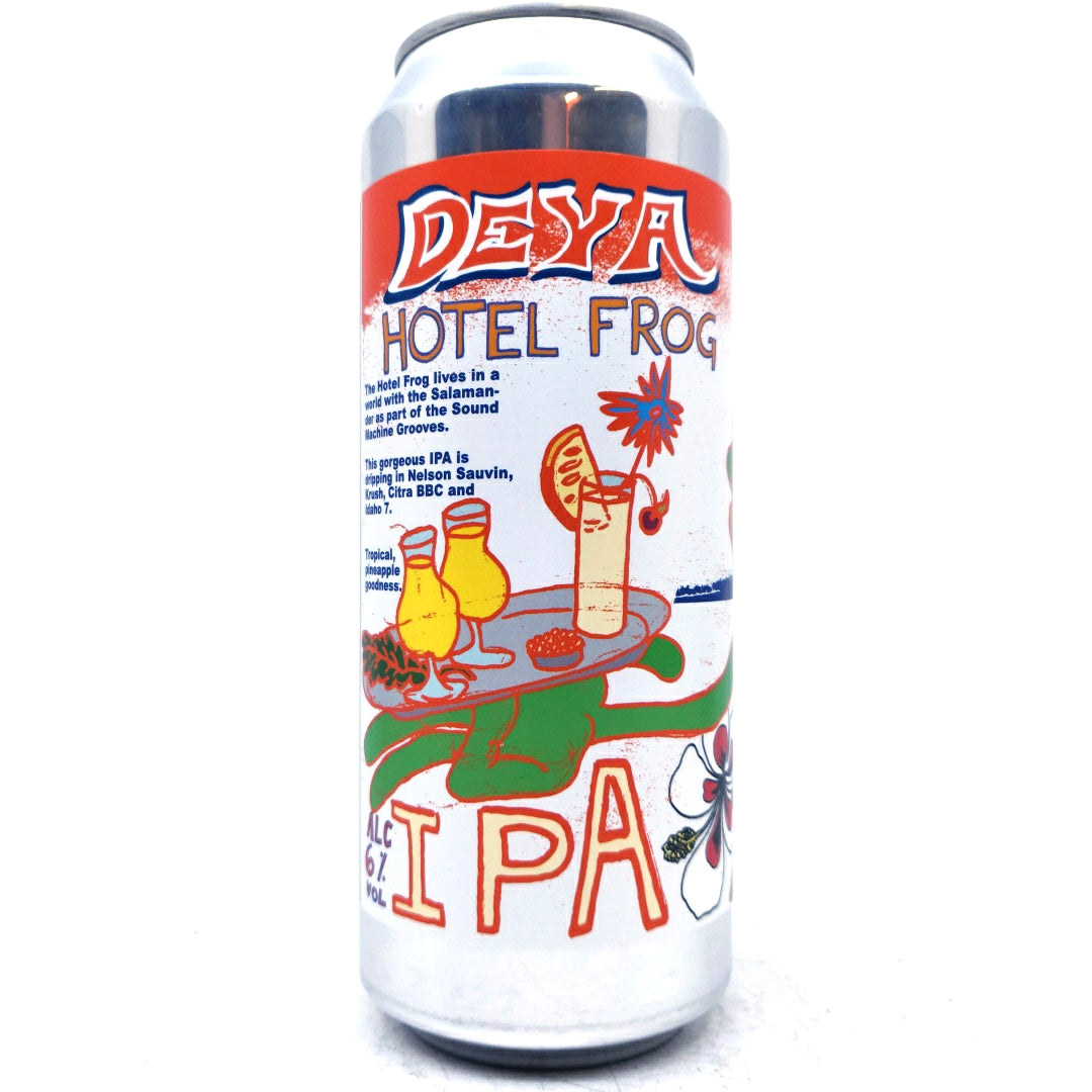 DEYA Hotel Frog IPA 6% (500ml can)-Hop Burns & Black