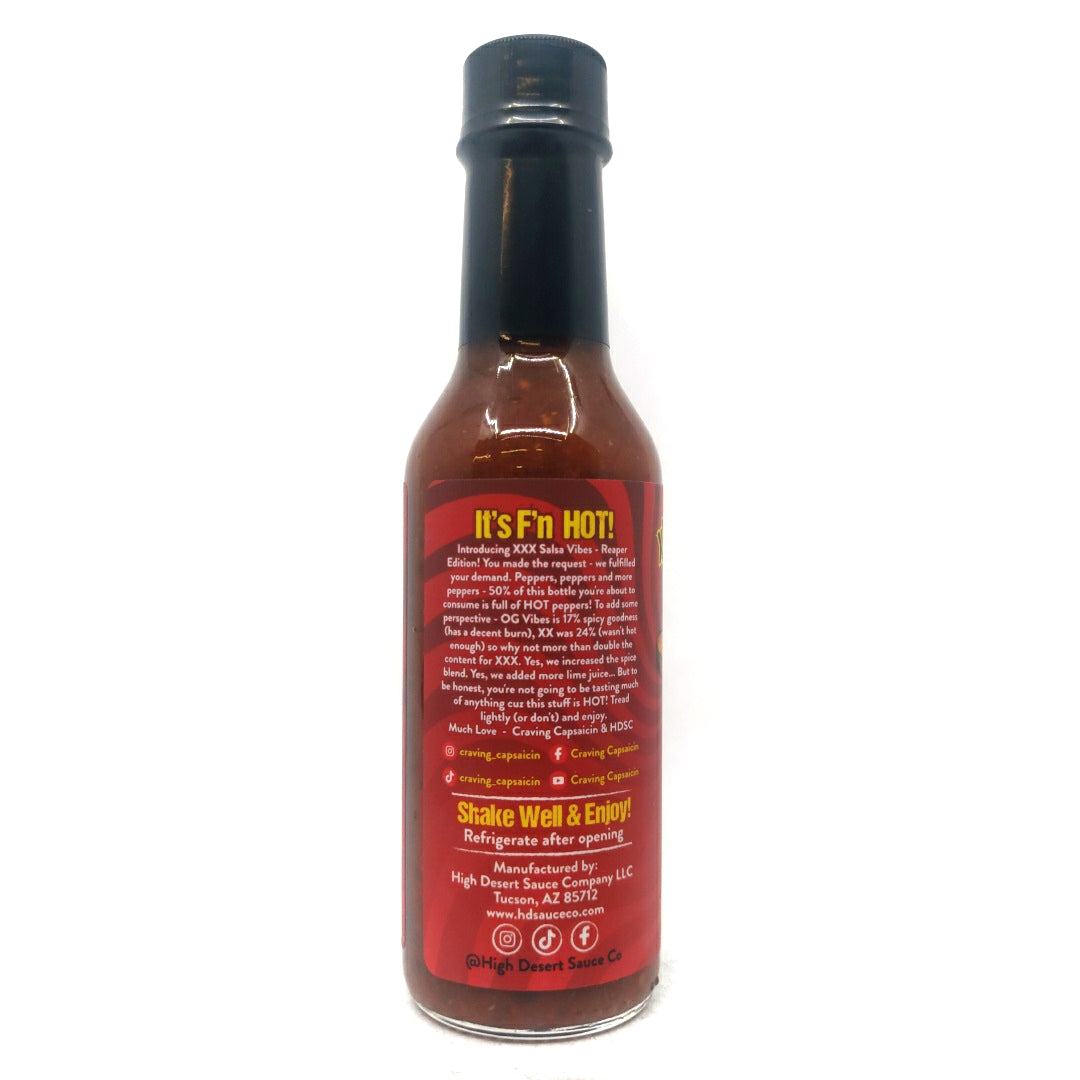 High Desert Sauce Co x Cravin' Capsaicin XXX Salsa Vibes Hot Sauce (148ml)