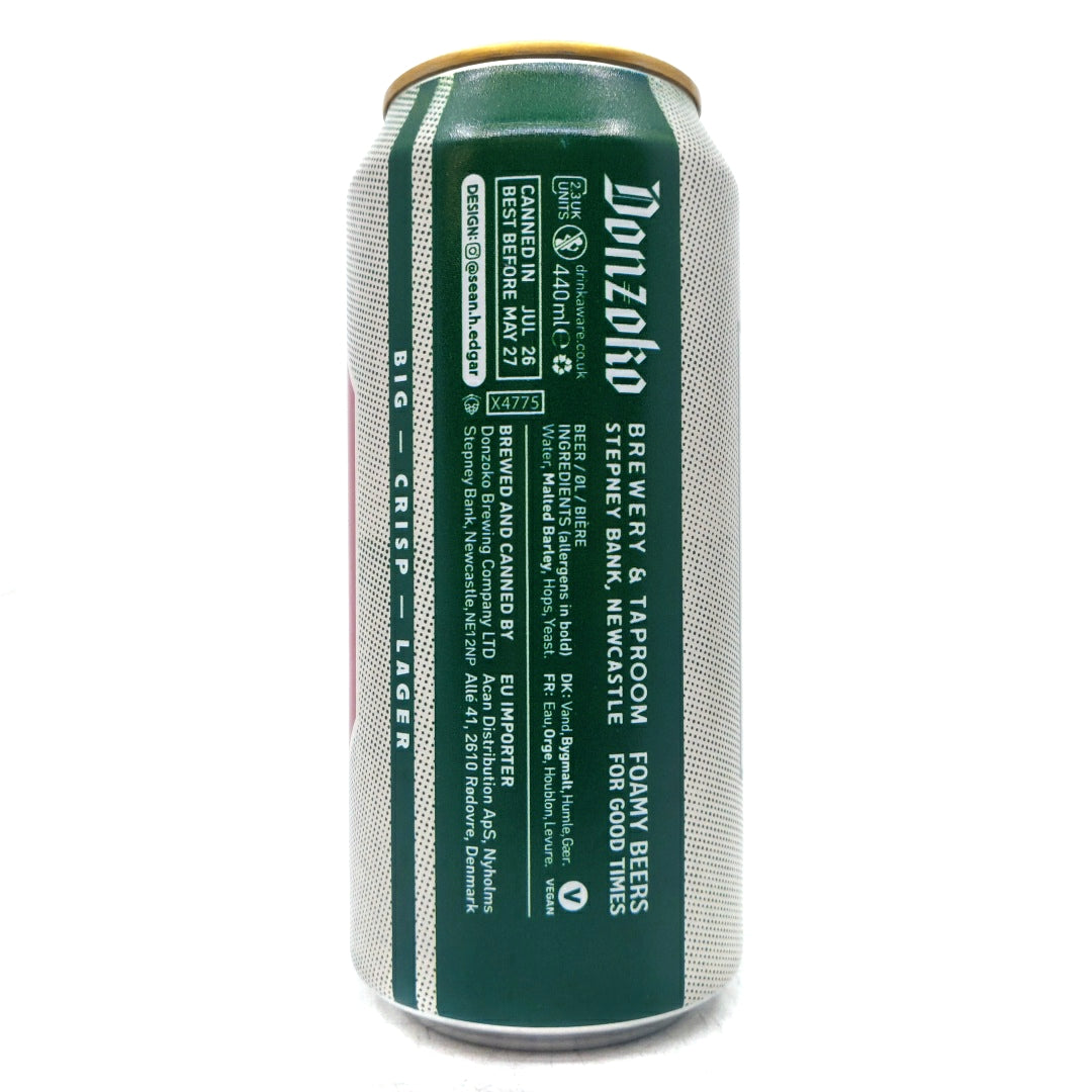 Donzoko Delicioso Export Lager 5.6% (440ml can)