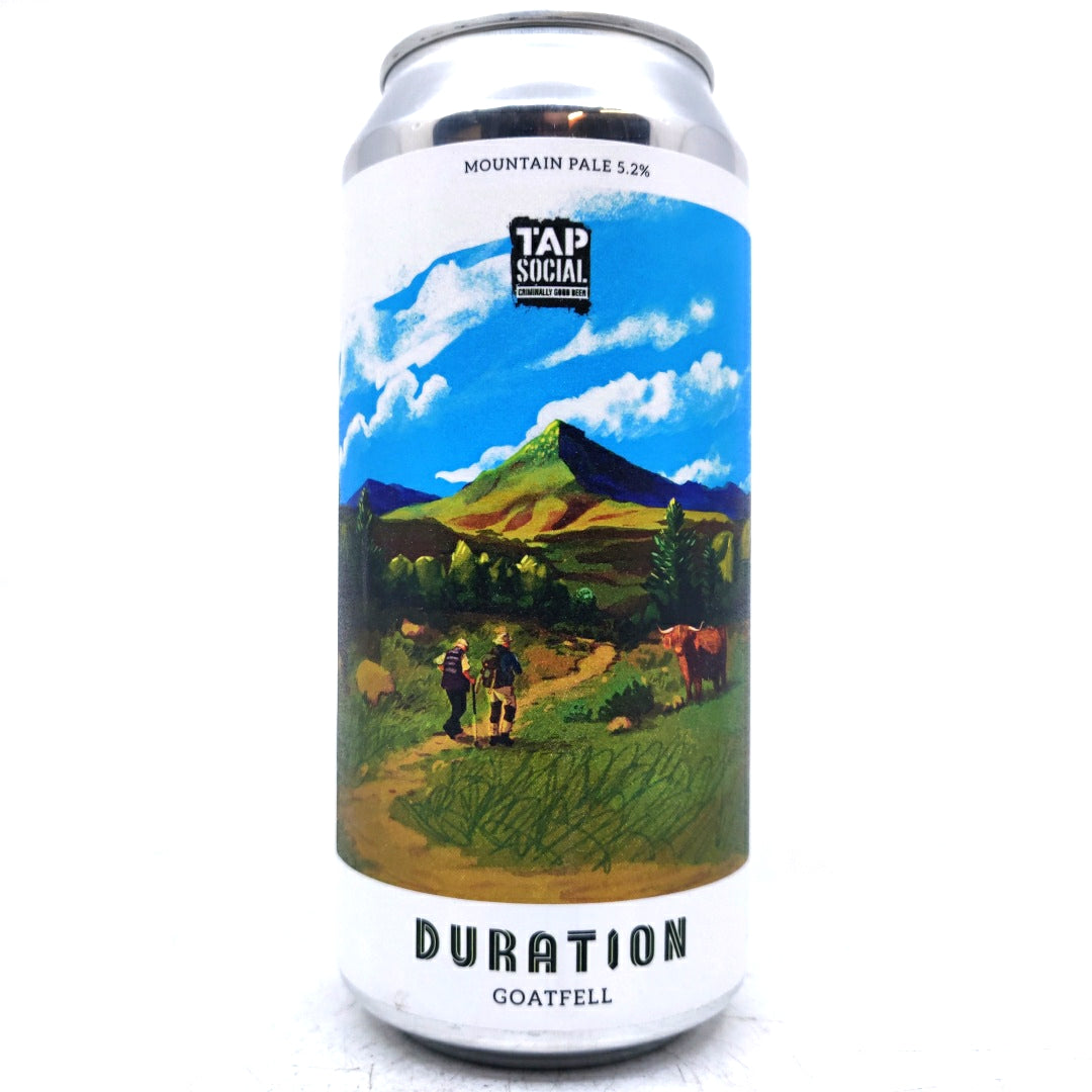 Duration Goatfell Mountain Pale Ale 5.2% (440ml can)-Hop Burns & Black