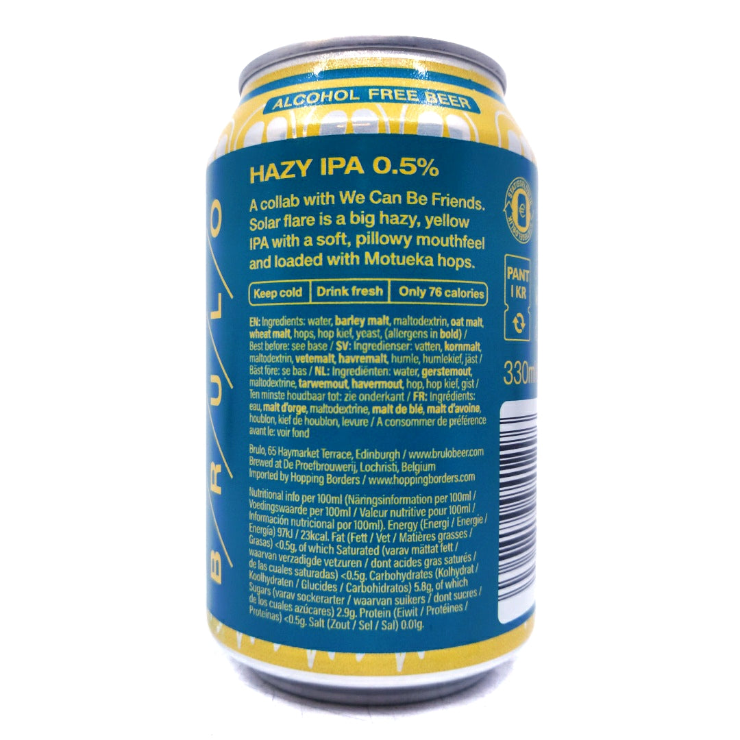 Brulo x We Can Be Friends Solar Flare Alcohol-Free IPA 0.0% (330ml can)