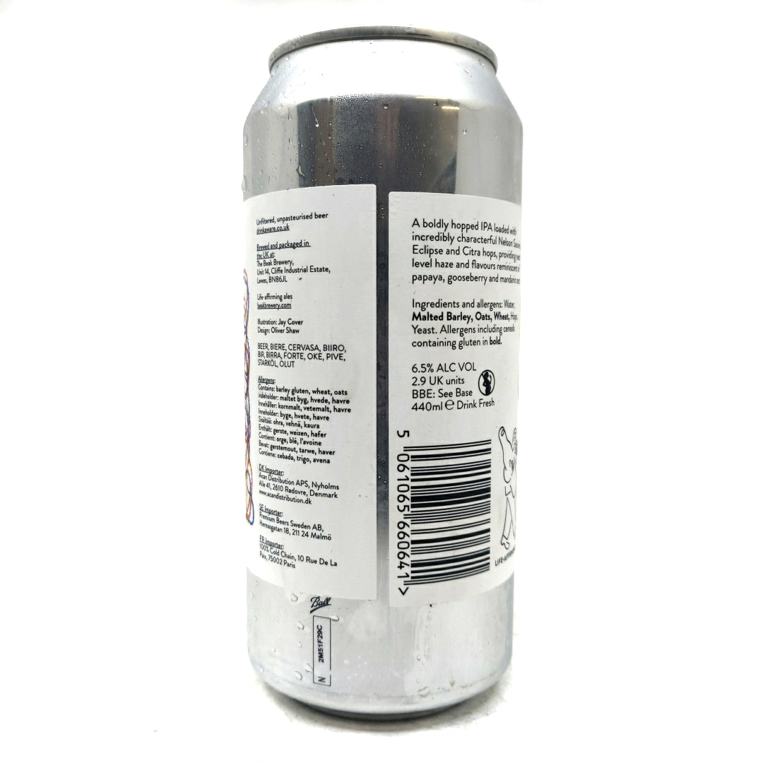 Beak Brewery Mist IPA 6.5% (440ml can)-Hop Burns & Black