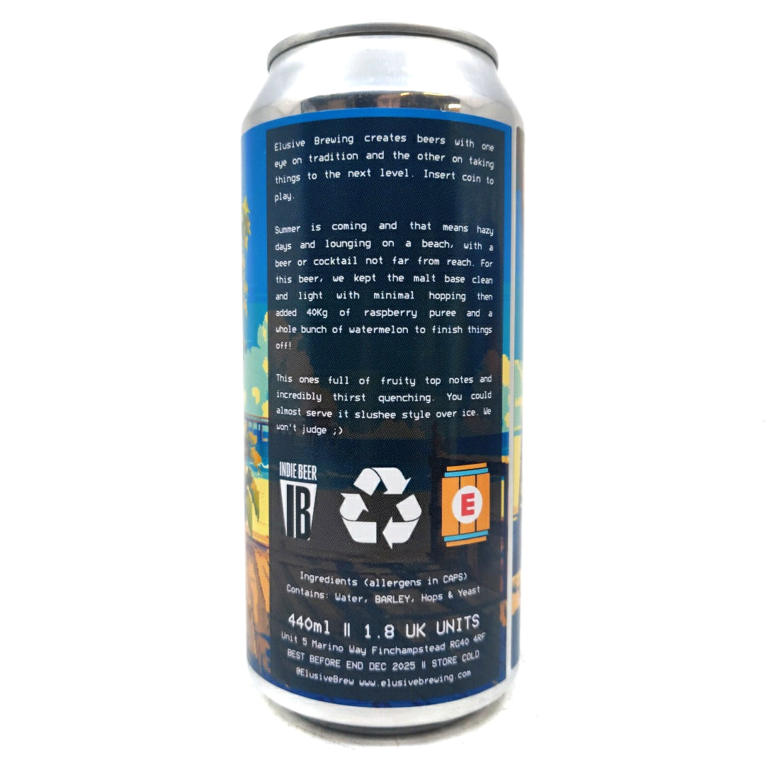 Elusive Brewing Fresh Fresh Raspberry & Watermelon Pale Ale 4.2% (440ml can)-Hop Burns & Black