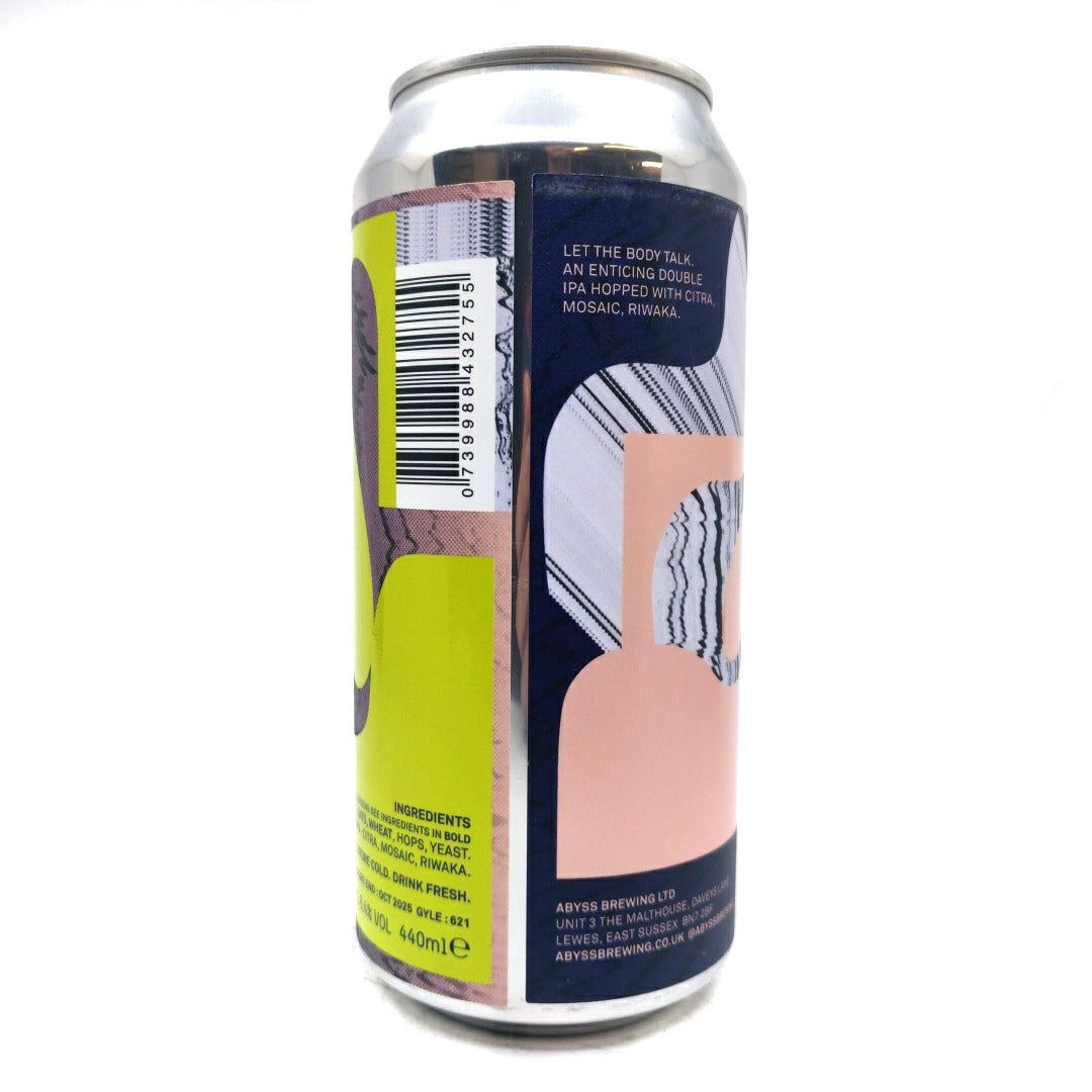 Abyss Brewing Body Talk Double IPA 8.4% (440ml can)-Hop Burns & Black