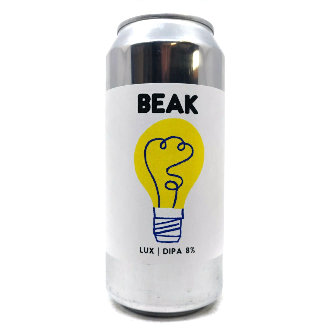 Beak Brewery Lux Double IPA 8% (440ml can)-Hop Burns & Black